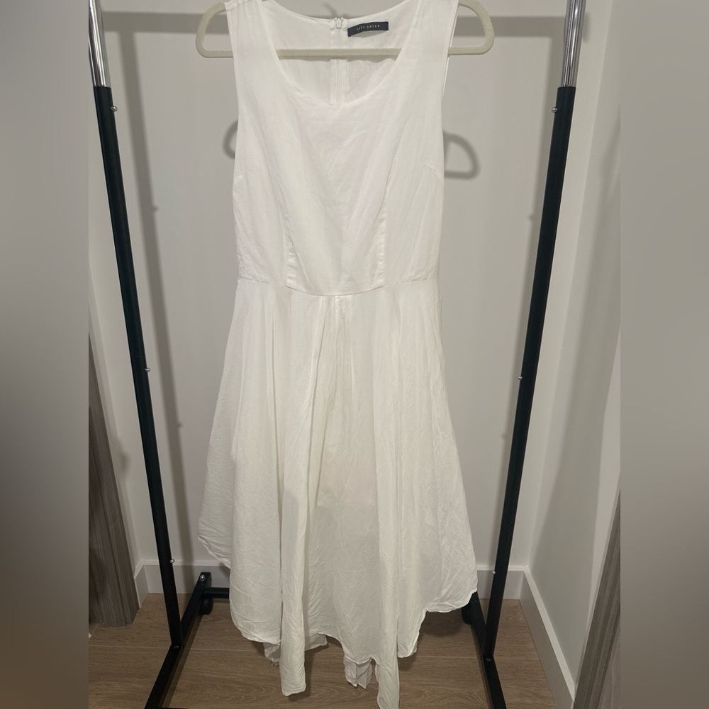 Suzy Shier Asymmetrical White Dress